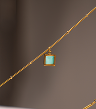 Load image into Gallery viewer, Aqua Cube Necklace
