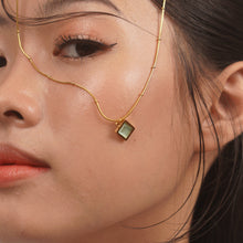 Load image into Gallery viewer, Aqua Cube Necklace
